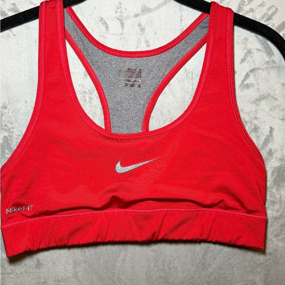 Nike Women's Red Nike Fit Sports Bra
